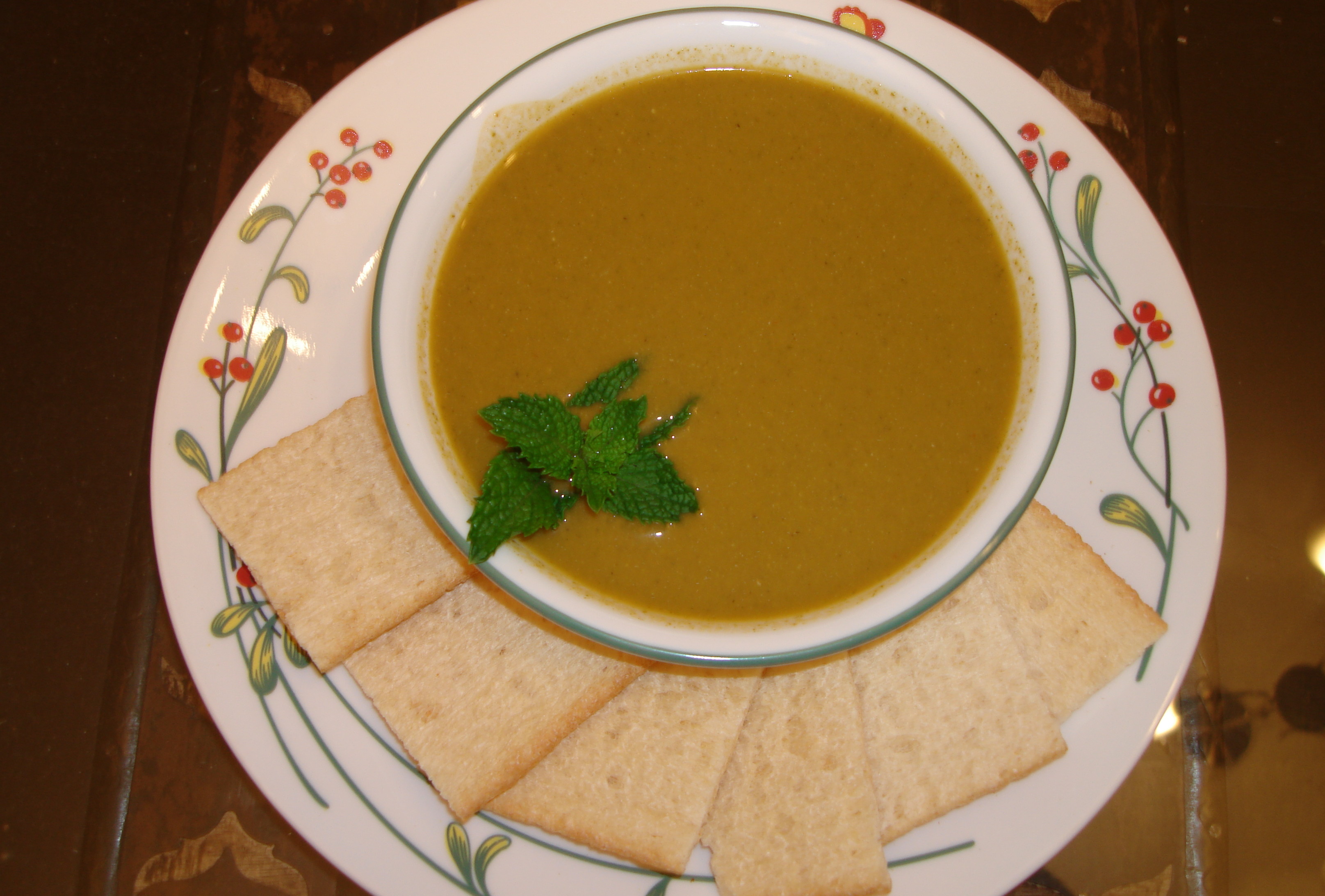 Green Peas and Mint Soup.