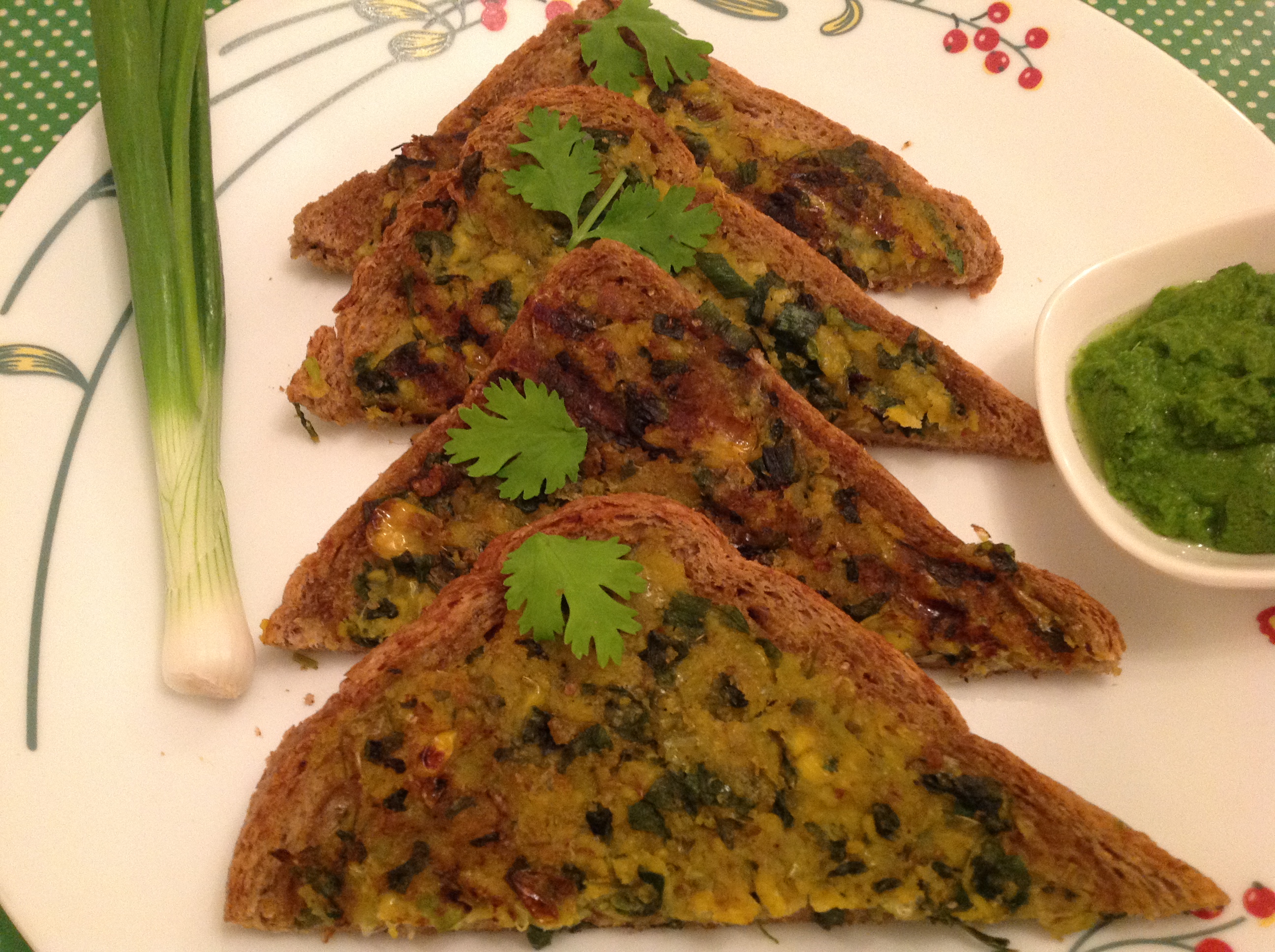 Pumpkin Corn Fenugreek Toast