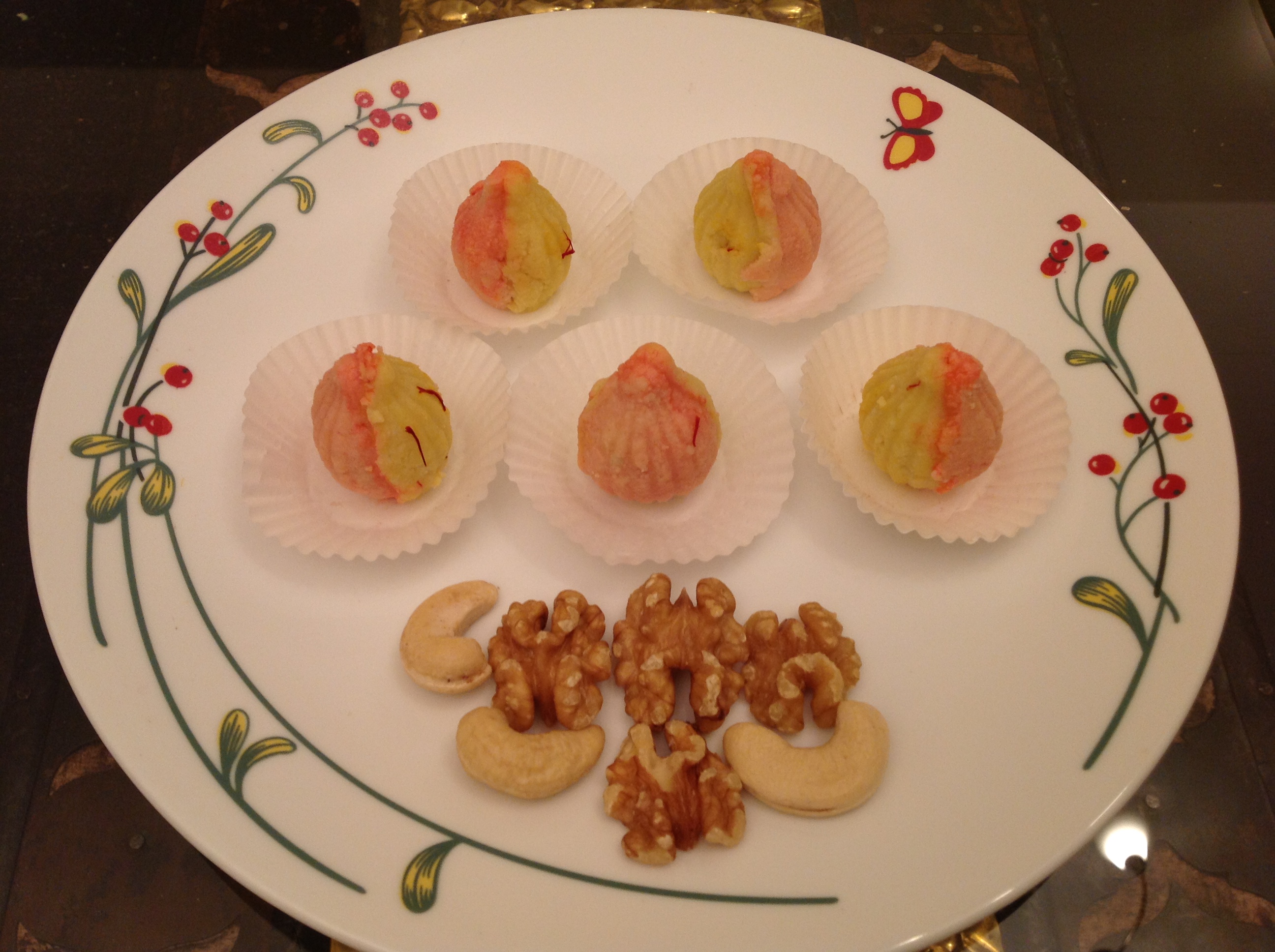 Saffron Rose Paneer Modak